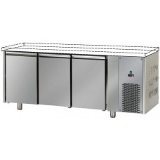 Tavolo Refrigerato Temperatura Negativa 3 Sportelli senza Piano Superiore profondità cm 70